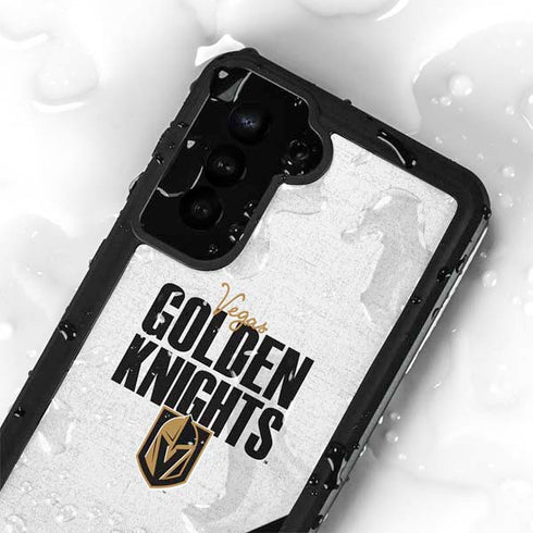 NHL Vegas Golden Knights Script Galaxy S24 Plus Waterproof Case